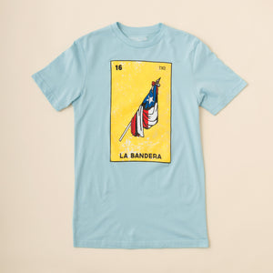 La Bandera de Texas Unisex T-Shirt - Blue
