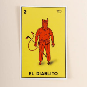 El Diablito Trump Lotería Sticker